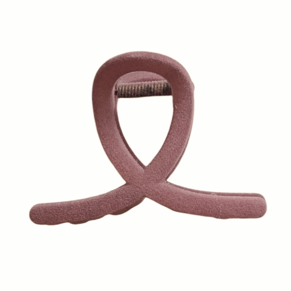 🍁 3/$15 Flocked Loop Hair Clip - Picture 3 of 5